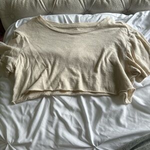 RVCA Cream Cropped Top